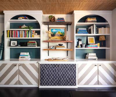  Maximalist Arts and Crafts Family Home Office and Study. Queen Residence by Lisa Queen Design.