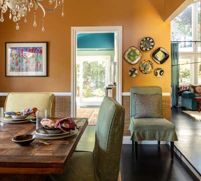  Arts and Crafts Family Home Dining Room. Queen Residence by Lisa Queen Design.