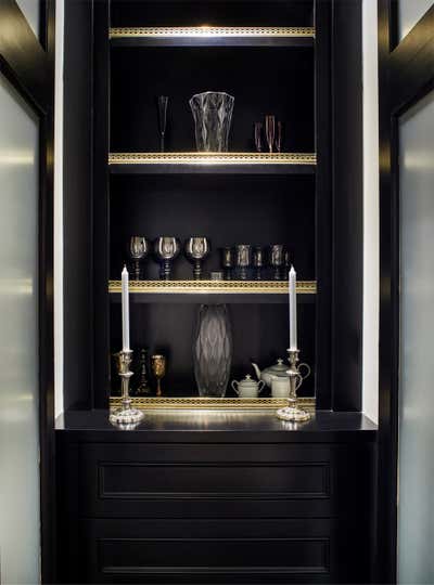  Art Deco Hollywood Regency Apartment Storage Room and Closet. Old Hollywood Penthouse by Andrea Michaelson Design.
