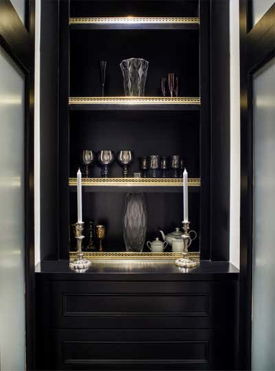 Art Deco Storage Room and Closet. Old Hollywood Penthouse by Andrea Michaelson Design.