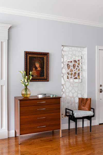  Mid-Century Modern Apartment Entry and Hall. Prewar Meets Mid-Century by Eleven Interiors LLC.