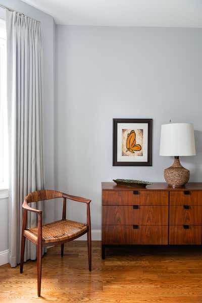  Mid-Century Modern Apartment Bedroom. Prewar Meets Mid-Century by Eleven Interiors LLC.