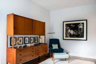  Mid-Century Modern Apartment Office and Study. Prewar Meets Mid-Century by Eleven Interiors LLC.
