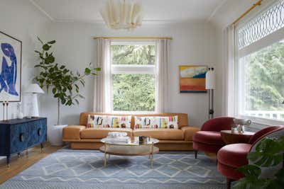  Eclectic Family Home Living Room. Regency Modern Vintage by Bright Designlab.