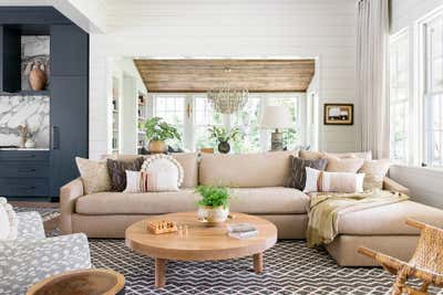  Coastal Vacation Home Living Room. Sandbox Rules by Cortney Bishop Design.