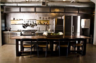  Industrial Kitchen. DTLA Arts District Loft by Andrea Michaelson Design.