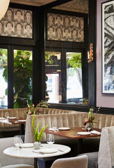 Eclectic Restaurant Dining Room. Pacifique by Sean Leffers Interiors.