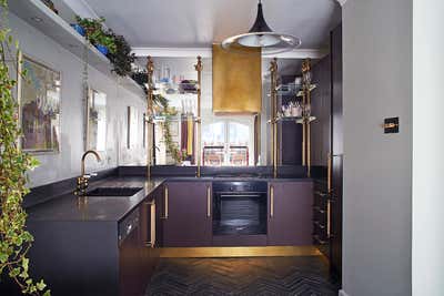  Eclectic Apartment Kitchen. Thames Flat by Rachel Chudley.