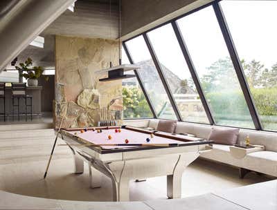 Contemporary Bar and Game Room. Xanadune  by Wesley Moon Inc..