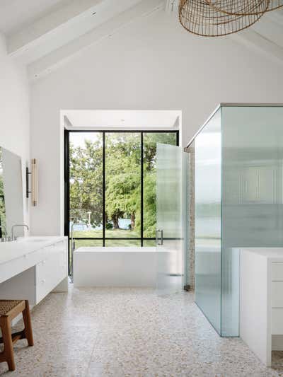  Eclectic Mid-Century Modern Family Home Bathroom. House 001 by Melanie Raines.