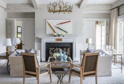  Eclectic Beach House Living Room. Water Mill Residence by Bennett Leifer Interiors.