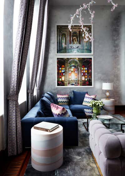  Art Deco Apartment Living Room. Upper West Side Residence  by Bennett Leifer Interiors.