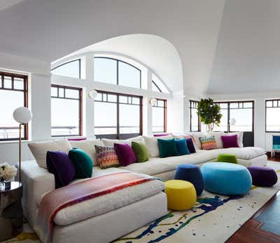  Transitional Apartment Living Room. Upper West Side Residence  by Bennett Leifer Interiors.
