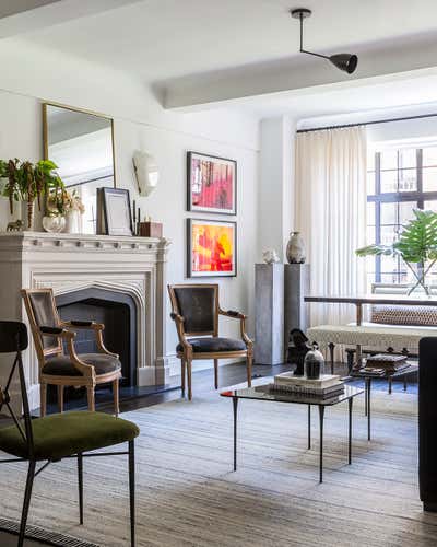  Transitional Apartment Living Room. Gramercy Residence 3 by Bennett Leifer Interiors.