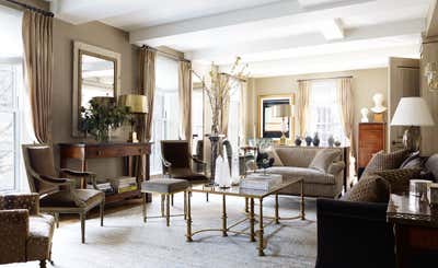  Traditional Eclectic Apartment Living Room. Gramercy Residence 1 by Bennett Leifer Interiors.