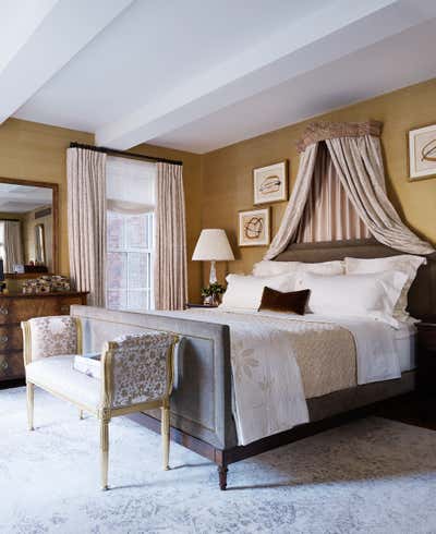  Traditional Eclectic Apartment Bedroom. Gramercy Residence 1 by Bennett Leifer Interiors.
