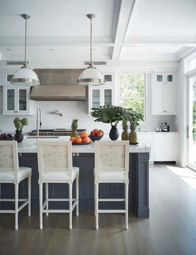  Transitional Family Home Kitchen. Southampton Residence by Bennett Leifer Interiors.