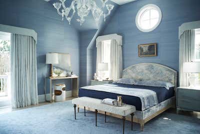  Transitional Family Home Bedroom. Southampton Residence by Bennett Leifer Interiors.