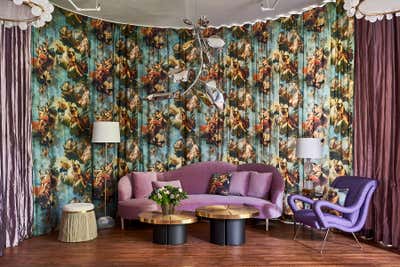  Maximalist Entertainment/Cultural Office and Study. 2019 Holiday House Showhouse by Bennett Leifer Interiors.