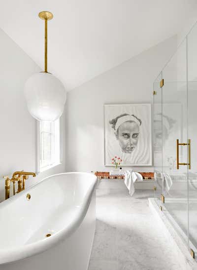  Contemporary Country House Bathroom. East Hampton Farmhouse by Tamara Magel.