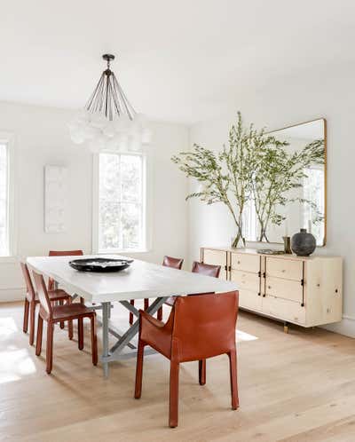  Country Contemporary Country House Dining Room. East Hampton Farmhouse by Tamara Magel.