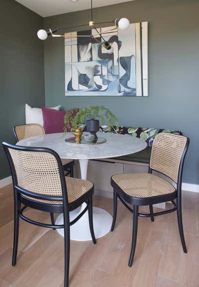  Eclectic Contemporary Apartment Dining Room. A Colorful Penthouse Condo by The Residency Bureau.