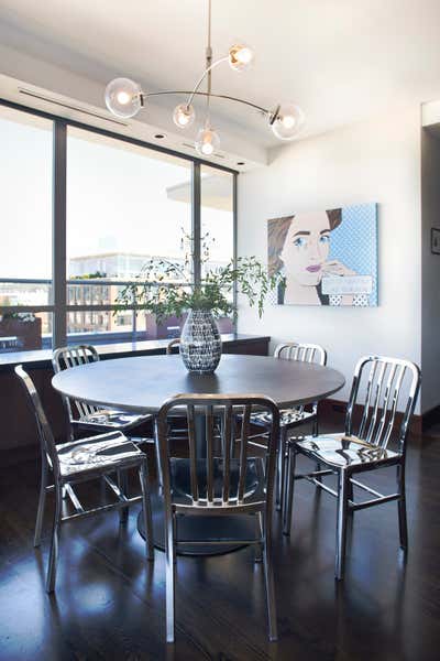  Contemporary Modern Bachelor Pad Dining Room. Belltown Penthouse Condo by The Residency Bureau.