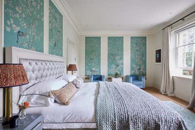  Asian Family Home Bedroom. Holland Park Townhouse by Violet & George.
