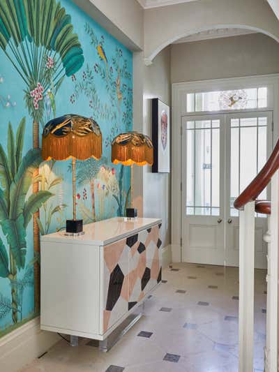  Tropical Family Home Entry and Hall. Holland Park Townhouse by Violet & George.