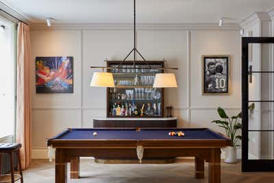 Contemporary Bar and Game Room. Hampstead Family Home by Violet & George.