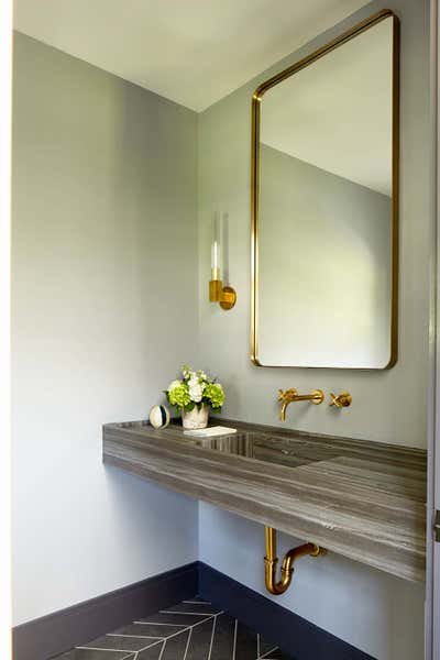  Eclectic Modern Family Home Bathroom. WESTCHESTER MODERN by Sharon Rembaum Interior Design.
