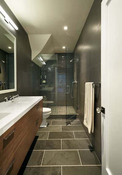  Eclectic Family Home Bathroom. WESTCHESTER MODERN by Sharon Rembaum Interior Design.