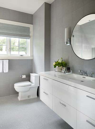  Modern Family Home Bathroom. WESTCHESTER MODERN by Sharon Rembaum Interior Design.