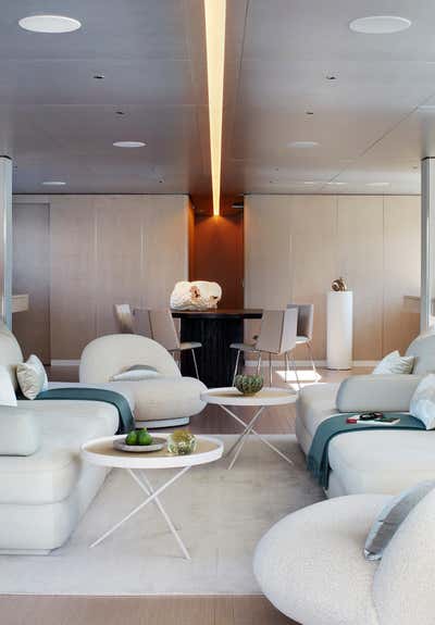  Contemporary Transportation Living Room. Exploration Yacht by Rafael de Cárdenas, Ltd..