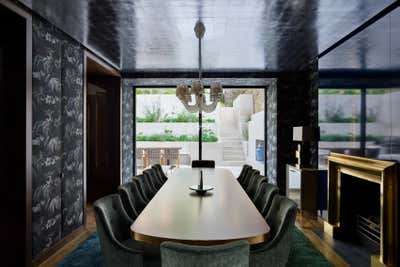  Contemporary Family Home Dining Room. Notting Hill Villa, London, UK by Peter Mikic Interiors.
