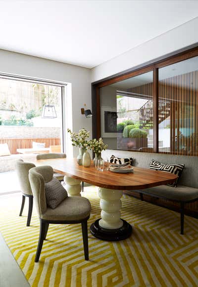  Contemporary Family Home Dining Room. Bayswater Townhouse, London, UK by Peter Mikic Interiors.