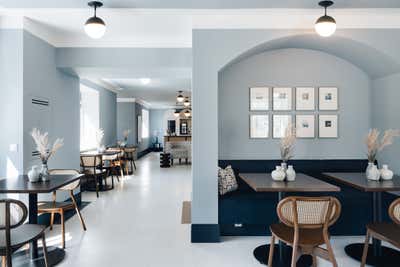  Mid-Century Modern Modern Hotel Dining Room. The Maximilian by Pia Clodi.