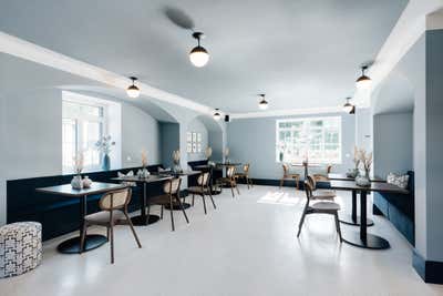  Mid-Century Modern Modern Hotel Dining Room. The Maximilian by Pia Clodi.