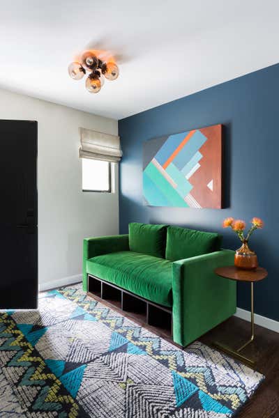  Mid-Century Modern Family Home Entry and Hall. Brentwood by Laura Roberts Interiors.