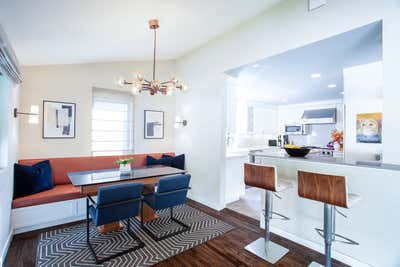  Mid-Century Modern Family Home Kitchen. Brentwood by Laura Roberts Interiors.