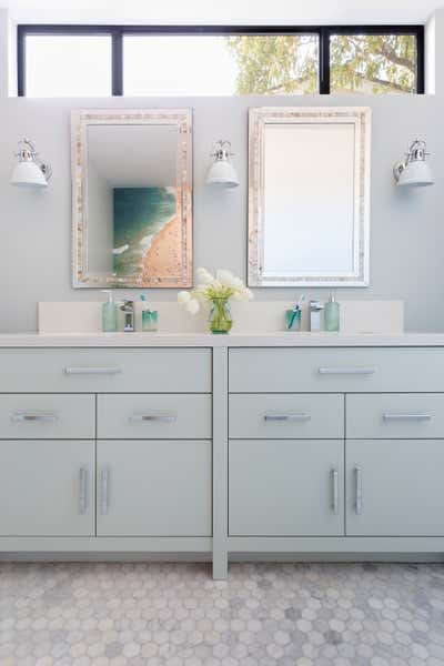  Coastal Family Home Bathroom. Brentwood by Laura Roberts Interiors.