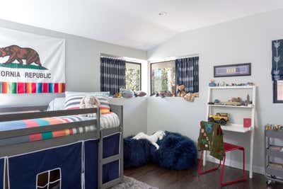 Mid-Century Modern Family Home Children's Room. Brentwood by Laura Roberts Interiors.