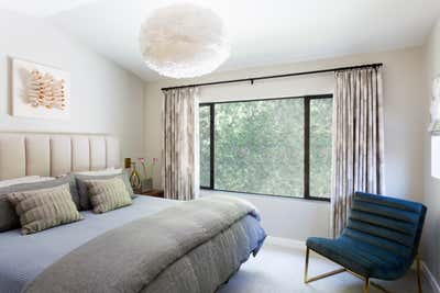  Mid-Century Modern Family Home Bedroom. Brentwood by Laura Roberts Interiors.