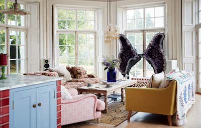  Transitional Country House Living Room. Hampshire Family Home by Godrich Interiors.