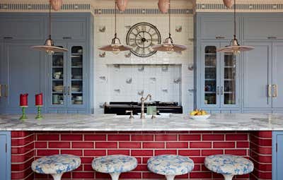  Transitional Country House Kitchen. Hampshire Family Home by Godrich Interiors.