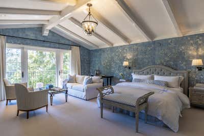 Rustic Vacation Home Bedroom. Casa del Dos Palmas by The Warner Group Architects, Inc..