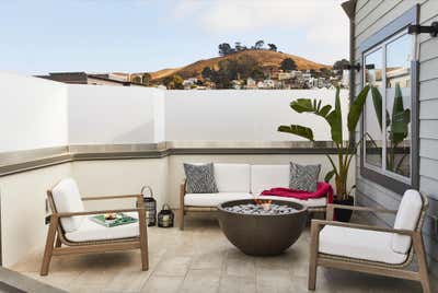  Hollywood Regency Patio and Deck. San Francisco Condo by McCaffrey Design Group.