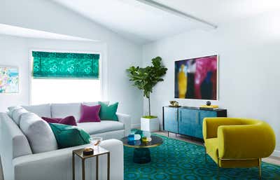  Hollywood Regency Apartment Living Room. San Francisco Condo by McCaffrey Design Group.