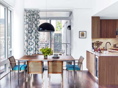 Contemporary Eclectic Apartment Dining Room. Castle of Color  by Kati Curtis Design.