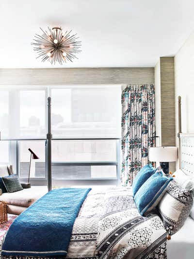  Eclectic Apartment Bedroom. Castle of Color  by Kati Curtis Design.